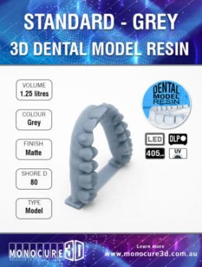 Monocure 3D - Rapid Dental Resin - 1,25 l - Grey